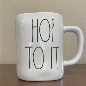 Rae Dunn 'Hop To It' Ceramic Coffee Mug